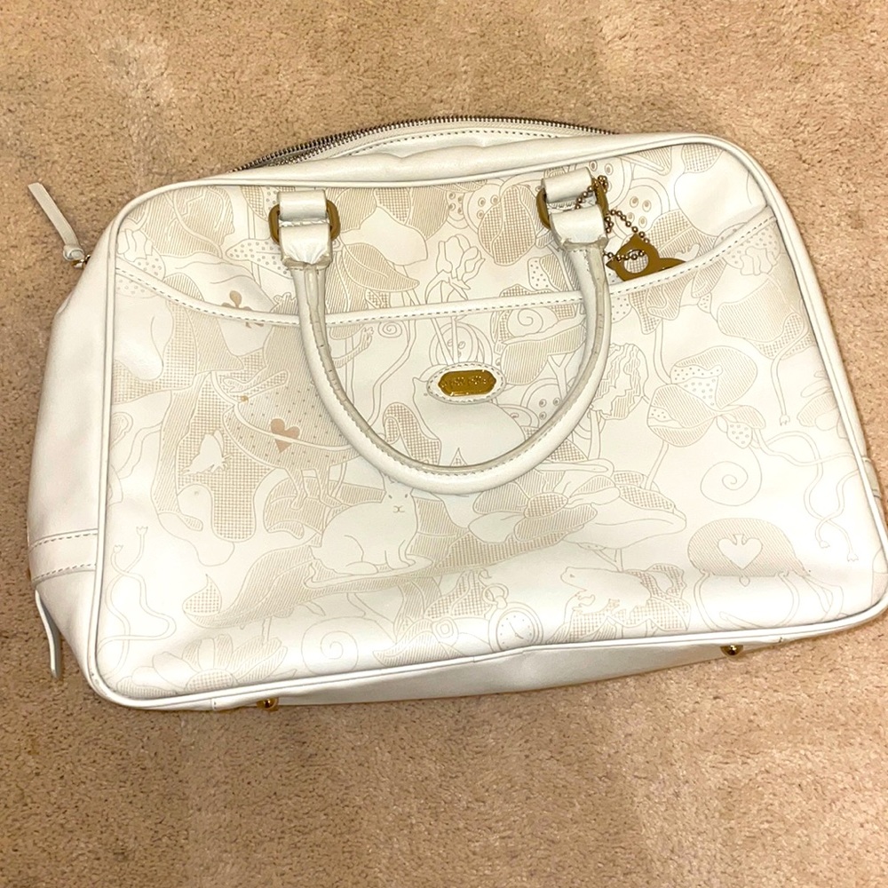 Limited edition White Alice in Wonderland handbag